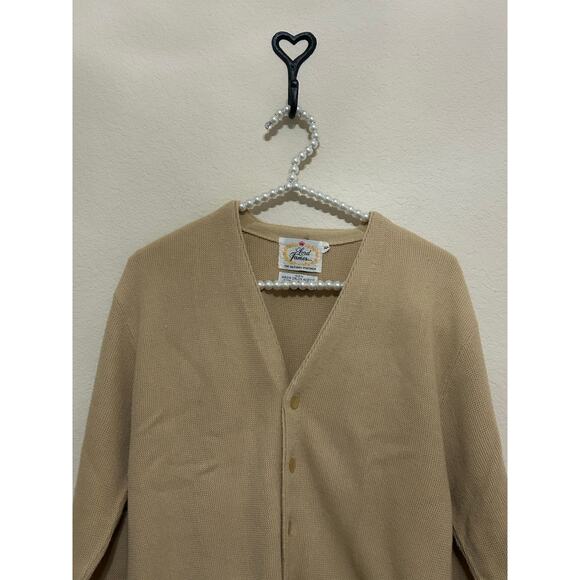 Vintage Lord James Cardigan Sweater Mens Size Medium Preppy Beach Academia 1960s - Picture 2 of 8